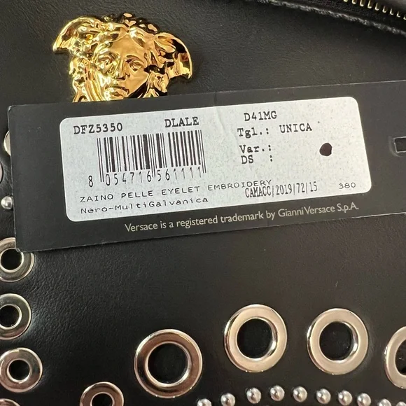 Versace Medusa Black Leather Backpack - Picture 14 of 14